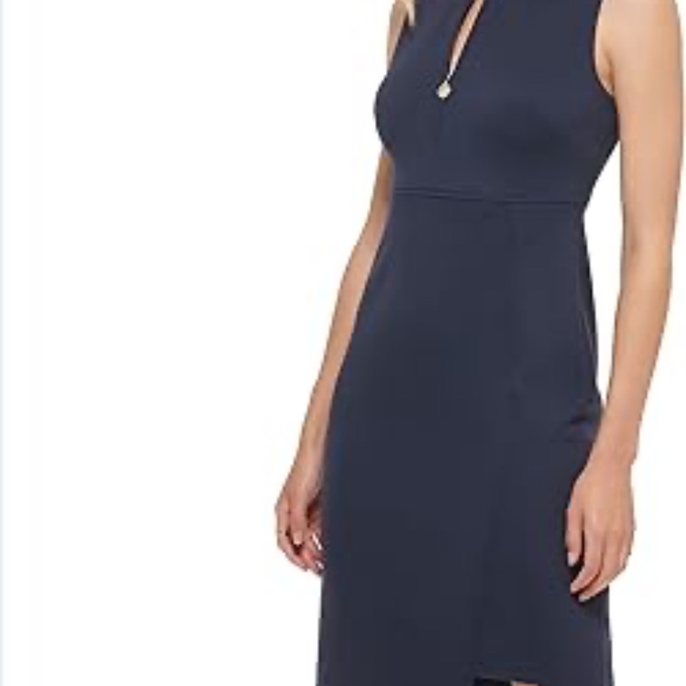Tommy Hilfiger Navy Midi Dress